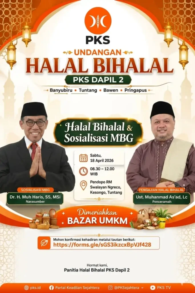 Halal Bihalal Dapil 2 dan Sosialisasi MBG